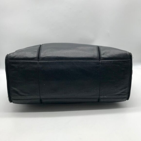 Tory Burch Black Leather Ella Tote Bag - Picture 5 of 10